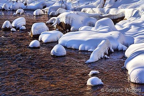 Snow-Covered River Rocks_32625.jpg - Fall River photographed near Sharbot Lake, Ontario, Canada.